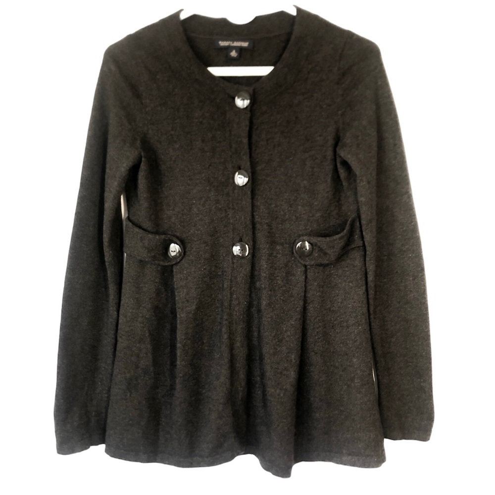 Banana Republic Luxury Cashmere Blend Gray Cardigan Women's Size Small